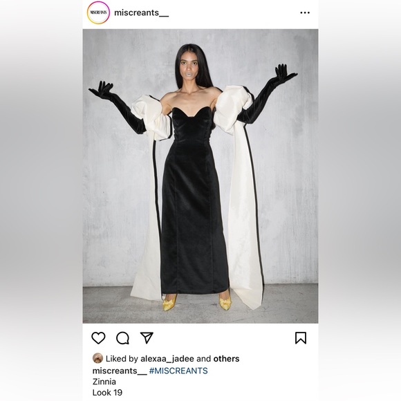 Miscreants Puff Sleeves with Train - Picture 4 of 7